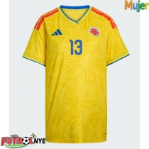 Camiseta Colombia Yerry Mina #13 Primera Equipación para mujer Mundial 2026 manga corta